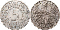 Bundesrepublik Deutschland 5 DM 1951 D Kursmünze (1951-1974) ss 75.30 元 含税 ＋  125.51 元 运费