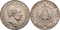 Kaiserreich, Sachsen 3 Mark Friedrich August III. (1904-1918) - Kursmünze (1908-1913) -
