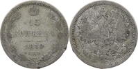 Russland, Zarenreich 15 Kopeken Alexander II. (1855-1881) -