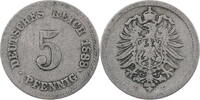 Kaiserreich 5 Pfennig 1888 G Kursmünze schön 66.94 元 含税 ＋  125.51 元 运费