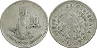 Guatemala 10 Centavos Kursmünze (1949-1959) -