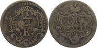 Würzburg 1/2 Kreuzer Adam Friedrich von Seinsheim (1755-1779) -