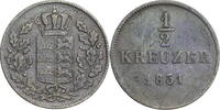 Württemberg, Königreich 1/2 Kreuzer Wilhelm I. (1816-1864) - Kursmünze (1840-1856) -