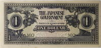 Malaysia, unter japanischer Besatzung 1 Dollar Banknote -