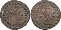 Römische Kaiserzeit Follis Constantinus I., Büste / SOLI INVICTO COMITI, Sol mit Globus -