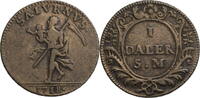 Schweden 1 Daler Karl XII. (1697-1718) Notmünze - Saturn -