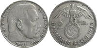 Drittes Reich 2 Reichsmark Hindenburg - Kursmünze (1936-1939) -