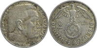 Drittes Reich 2 Reichsmark Hindenburg - Kursmünze (1936-1939) -