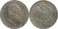 Kaiserreich, Württemberg 3 Mark Wilhelm II. (1891 bis 1918) - Kursmünze (1908-1914) -