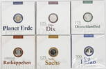 Bundesrepublik Deutschland 5 x 20 + 5 Euro Alle 20-Euro Gedenkausgaben plus 5-Euro blauer Planet -