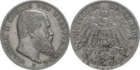 Kaiserreich, Württemberg 3 Mark Wilhelm II. (1891 bis 1918) - Kursmünze (1908-1914) -