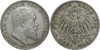 Kaiserreich, Württemberg 3 Mark Wilhelm II. (1891 bis 1918) - Kursmünze (1908-1914) -