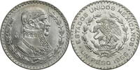 Mexiko 1 Peso 1966 Jose Morelos - Kursmünze (1957-1967) vz, Kratzer! 50.20 元 含税 ＋  125.51 元 运费