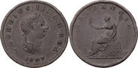 Großbritannien ½ Penny 1807 George III. (1760-1820) - Kursmünze (1806-18... 209.18 元 含税 ＋  125.51 元 运费