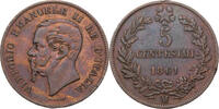 Italien 5 Centesimi Vittorio Emanuele II. (1900-1946)- Kursmünze (1861-1867) -