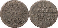 Brandenburg-Preußen 6 Pfennige 1693 BH Friedrich III. (1688-1713) Minden... 209.18 元 含税 ＋  125.51 元 运费