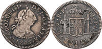 Spanien 1/2 Real 1783 Karl III. (1759-1788) ss, Schrtf., Kratzer 292.85 元 含税 ＋  125.51 元 运费