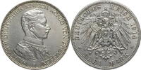 Kaiserreich, Preussen 3 Mark Wilhelm II. (1888-1918) - zum 25. Regierungsjubiläum -