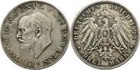 Kaiserreich, Bayern 3 Mark Ludwig III. (1913-1918) - Kursmünze -