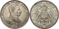 Kaiserreich, Preussen 3 Mark Wilhelm II. (1888-1918) - zum 25. Regierungsjubiläum -