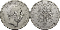 Kaiserreich, Sachsen 5 Mark 1876 E Albert (1873-1902) - Kursmünze (1875-... 585.70 元 含税 ＋  125.51 元 运费