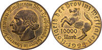 Provinz Westfalen 10000 Mark 1923 Freiherr vom Stein ss 83.67 元 含税 ＋  125.51 元 运费