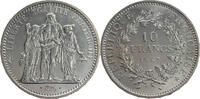 Frankreich, 5. Republik 10 Francs Herkulesgruppe -