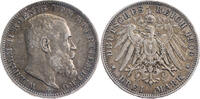 Kaiserreich, Württemberg 3 Mark Wilhelm II. (1891 bis 1918) - Kursmünze (1908-1914) -