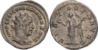 Römische Kaiserzeit Antoninian Valerianus I., Büste / VICTORIA AVGG, Victoria mit Kranz und Palmzweig -