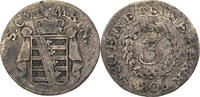 Sachsen-Meiningen 3 Kreuzer Bernhard II. (1803-1866) - Kursmünze -