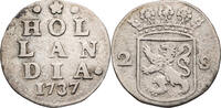 Niederlande, Holland 2 Stuiver Kursmünze (1672-1793) -