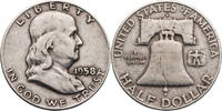 USA ½ Dollar Franklin Half Dollar - Kursmünze (1948-1963) -