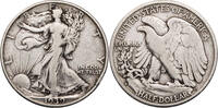 USA 1/2 Dollar Walking Liberty Half Dollar - Kursmünze (1916-1947) -