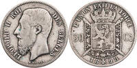 Belgien 50 Centimes Leopold II. (1865-1909) - Kursmünze (1866-1899) -