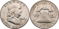 USA ½ Dollar Franklin Half Dollar - Kursmünze (1948-1963) -