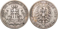 Kaiserreich, Hamburg 2 Mark 1876 J Kursmünze (1876-1888) schön 209.18 元 含税 ＋  125.51 元 运费