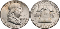 USA ½ Dollar Franklin Half Dollar - Kursmünze (1948-1963) -