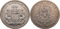 Kaiserreich, Hamburg 2 Mark Kursmünze (1876-1888) -