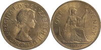 Großbritannien 1 Penny Elizabeth II. (1952-) - Kursmünze (1954-1970) -