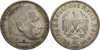 Drittes Reich 5 Reichsmark Hindenburg - Kursmünze (1935-1936) -