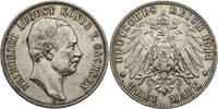 Kaiserreich, Sachsen 3 Mark Friedrich August II. (1904-1918) - Kursmünze (1908-1913) -