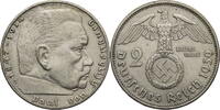 Drittes Reich 2 Reichsmark Paul von Hindenburg - Kursmünze (1936-1939) -