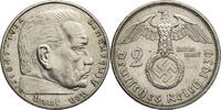 Drittes Reich 2 Reichsmark Paul von Hindenburg - Kursmünze (1936-1939) -