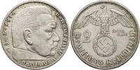 Drittes Reich 2 Reichsmark Paul von Hindenburg - Kursmünze (1936-1939) -