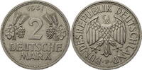 Bundesrepublik Deutschland 2 DM 1951 F Weintrauben & Ähren - Kursmünze ss 83.67 元 含税 ＋  125.51 元 运费