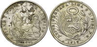 Peru 1/5 Sol Kursmünze (1888-1917) -