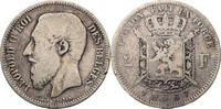 Belgien 2 Francs Leopold II. von Belgien (1865-1909) -