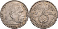 Drittes Reich 5 Reichsmark 1936 G Hindenburg - Kursmünze (1936-1939) ss 184.08 元 含税 ＋  125.51 元 运费