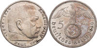 Drittes Reich 5 Reichsmark 1936 G Hindenburg - Kursmünze (1936-1939) ss 184.08 元 含税 ＋  125.51 元 运费