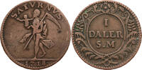 Schweden 1 Daler Karl XII. (1697-1718) Notmünze - Saturn -